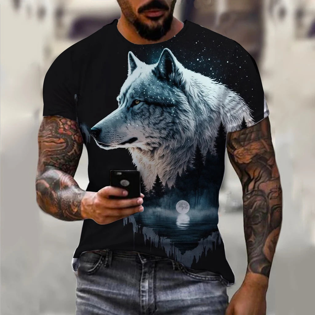 The Wolfsong Portraits — 3D Wolf Graphic Tee
