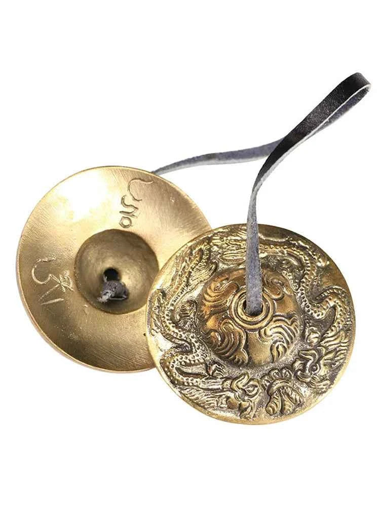 Cymbals Meditation Gong Tibetan Tingsha Sanskrit Brass Chime Bells for Spiritual Healing Mindfulness Yoga Buddhist