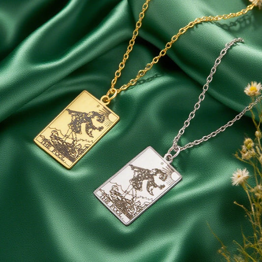 Dawapara Tarot Cards Necklace Women
