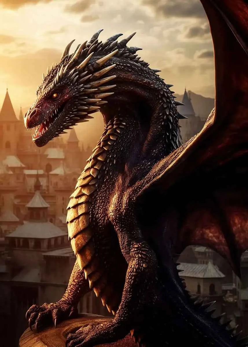 Fantasy Dragon Mythical Animal Posters and Prints