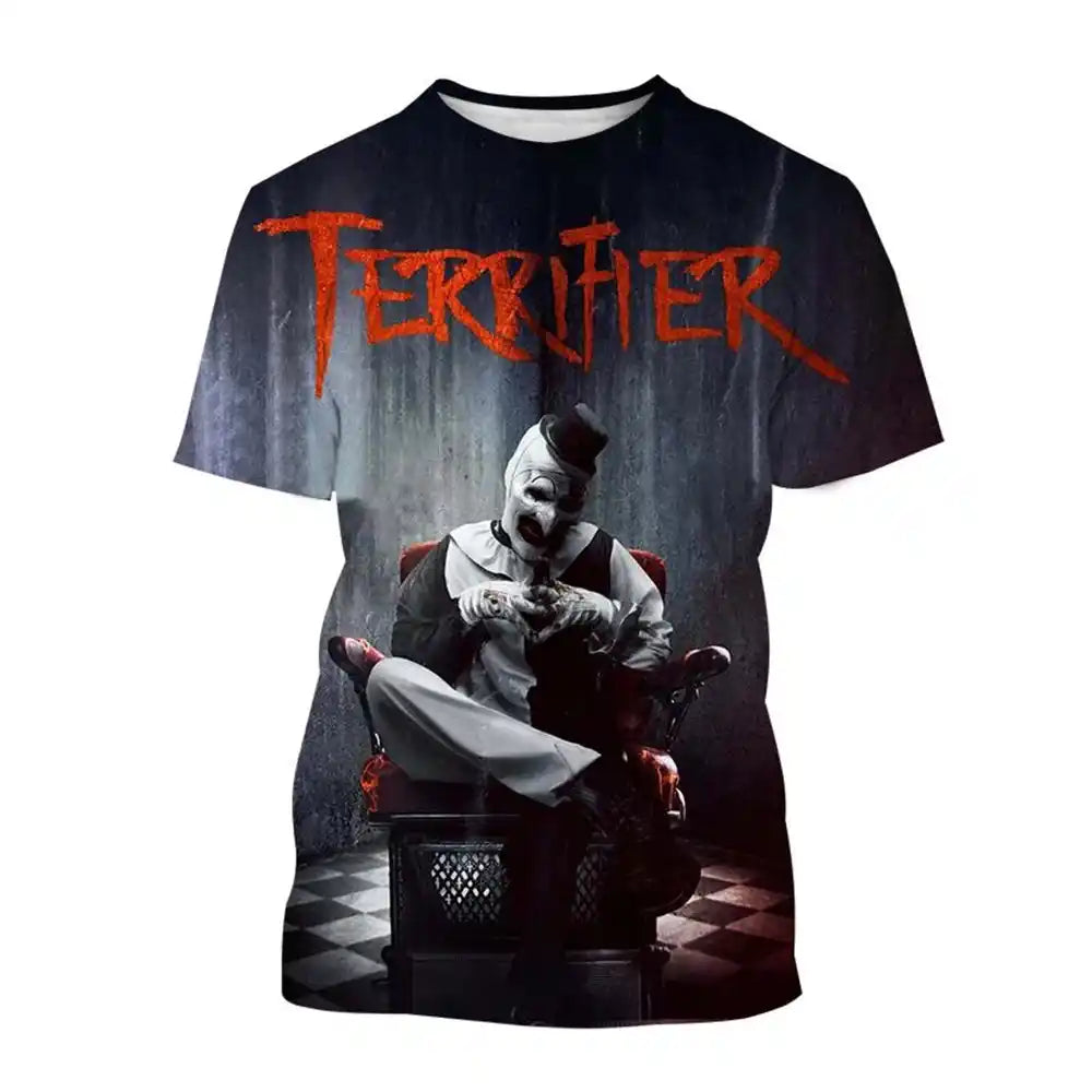 The Laughing Dark —Clown Horror  3D Print Tee