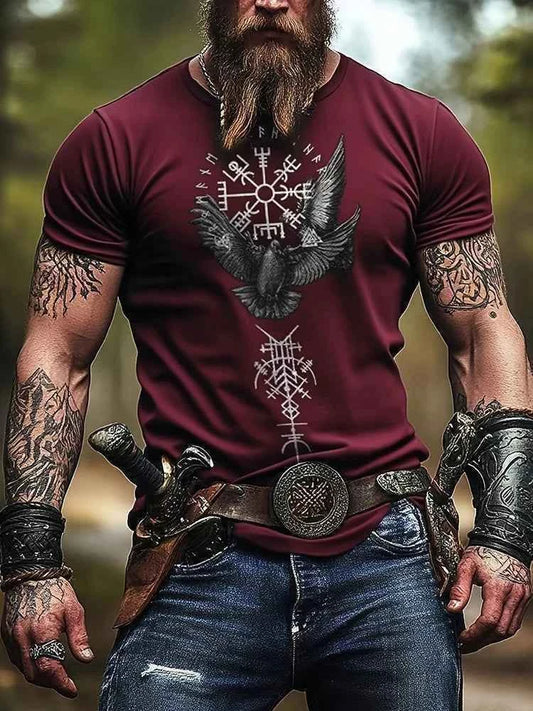 Viking-Crow Viking style T-shirts