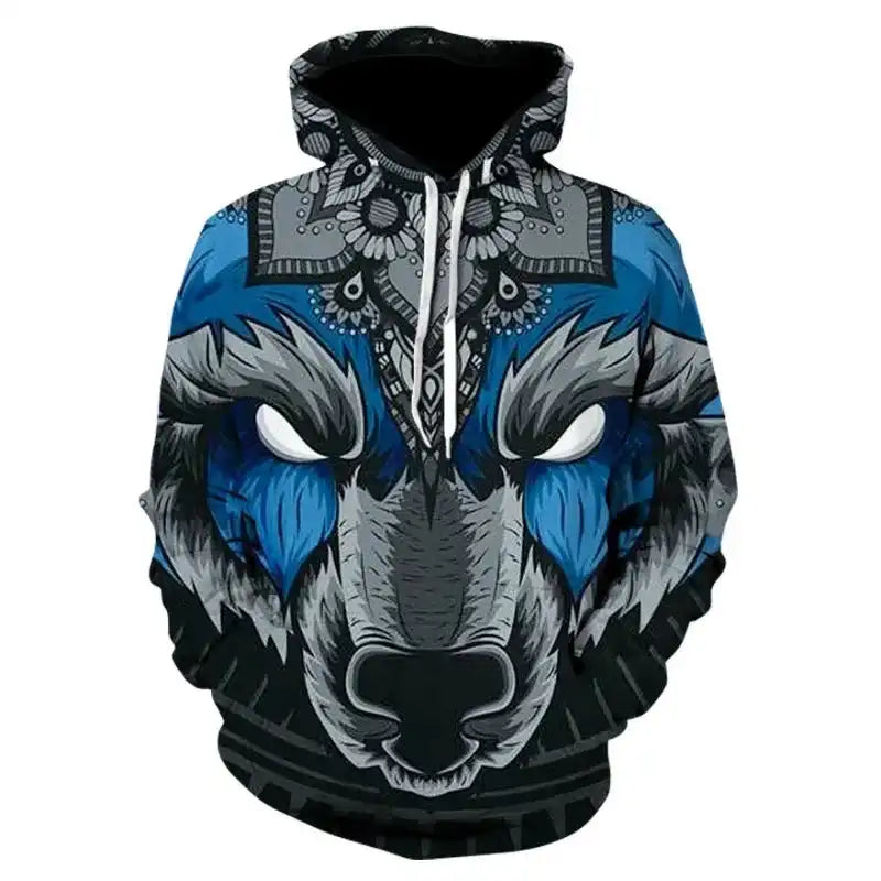 The Wolf Doesn't Explain Itself — 3D Wolf Oversized Hoodie