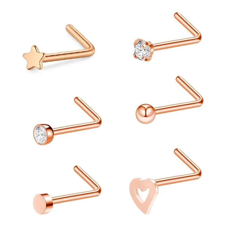 Nose Septum Piercing Studs Set