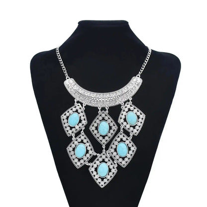 The Wanderer's Collar – Tibetan Boho Statement Necklace