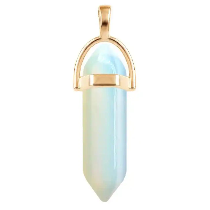 7pcs/Set Hexagon Pillar Quartz Necklace - Pedlar's Attic