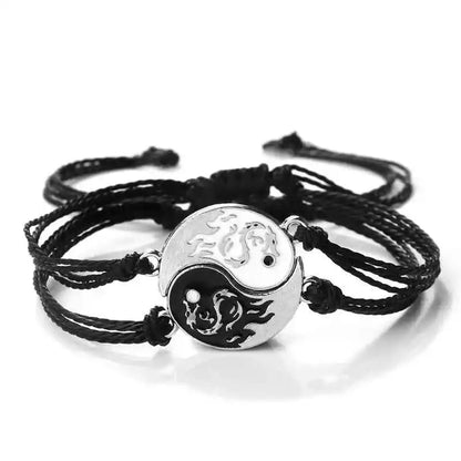 2Pcs/set Dragon Tai Chi Gossip Braided Bracelets lots of styles - Pedlar's Attic