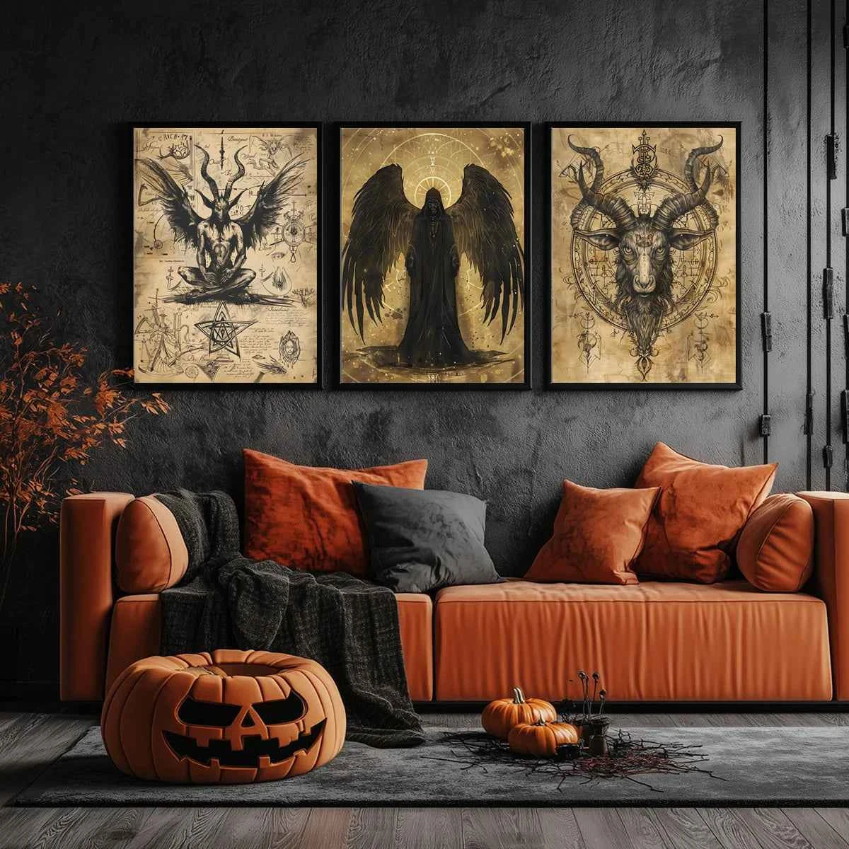 Frameless Gothic Wall Art