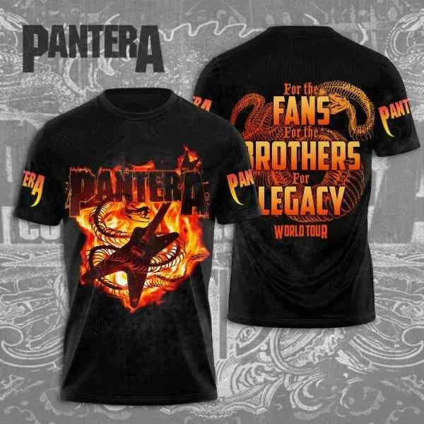 PANTERA! 3D Printed T-shirt for Men and Women
