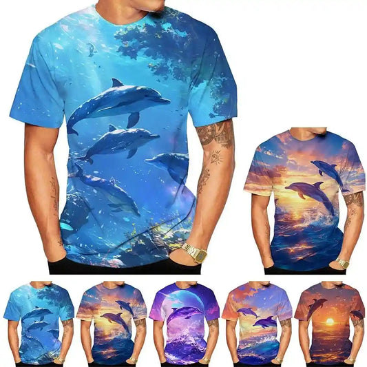 Whispers of the Deep – Dolphin Spirit 3D Tee