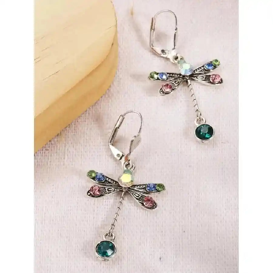Dragonfly Dangle Earrings - Pedlar's Attic