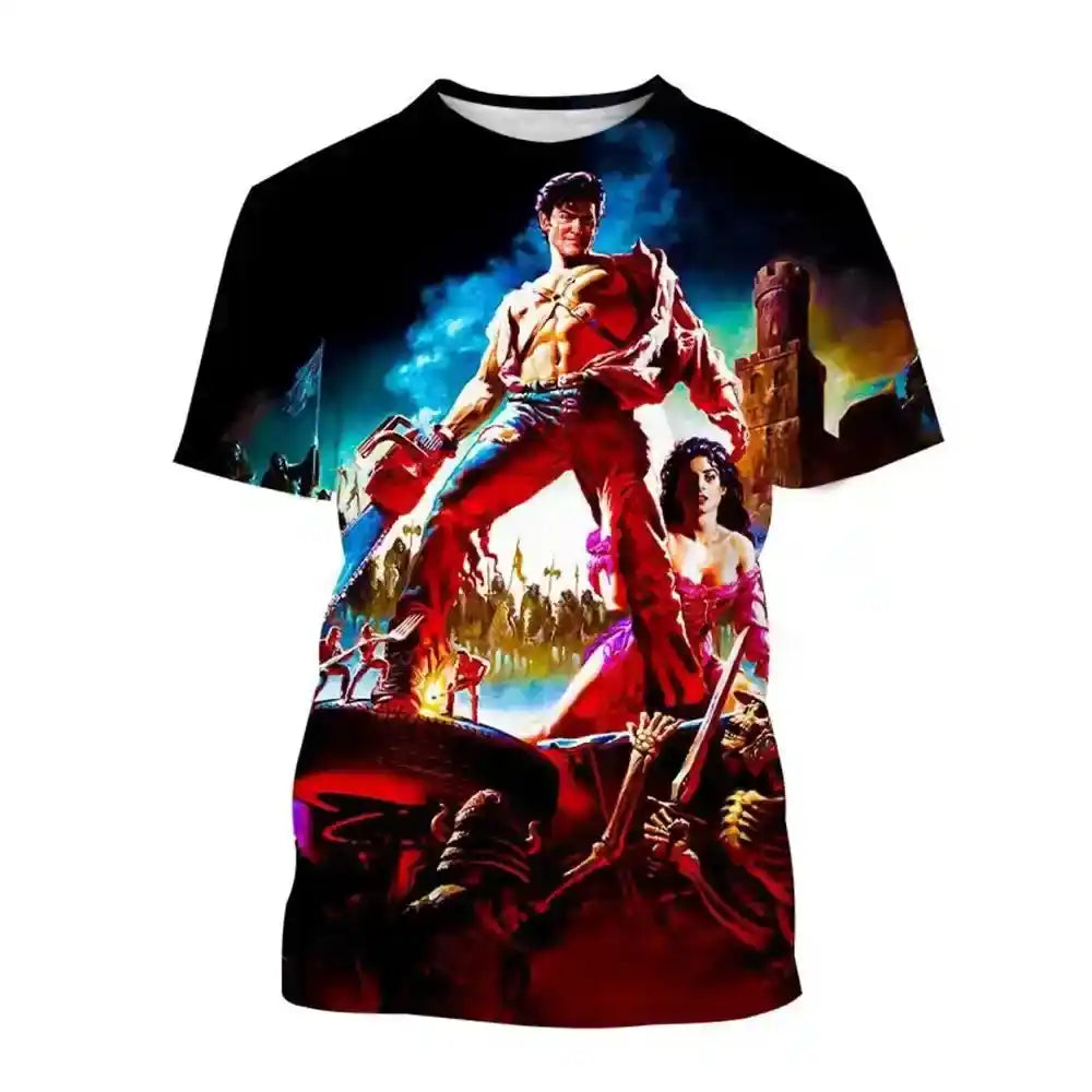 Deadite Rising – Evil Dead 3D Horror Print Tee