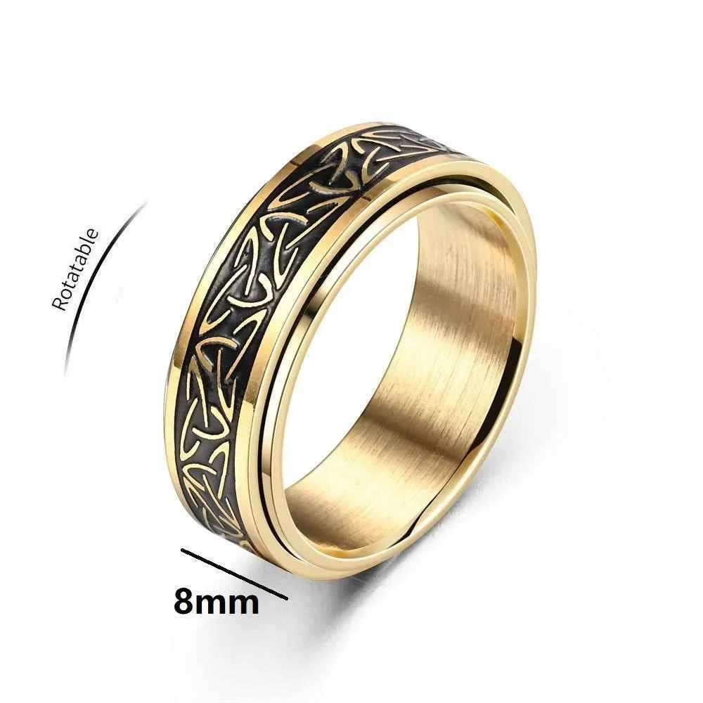 Viking Celtic Knot Rune Rings