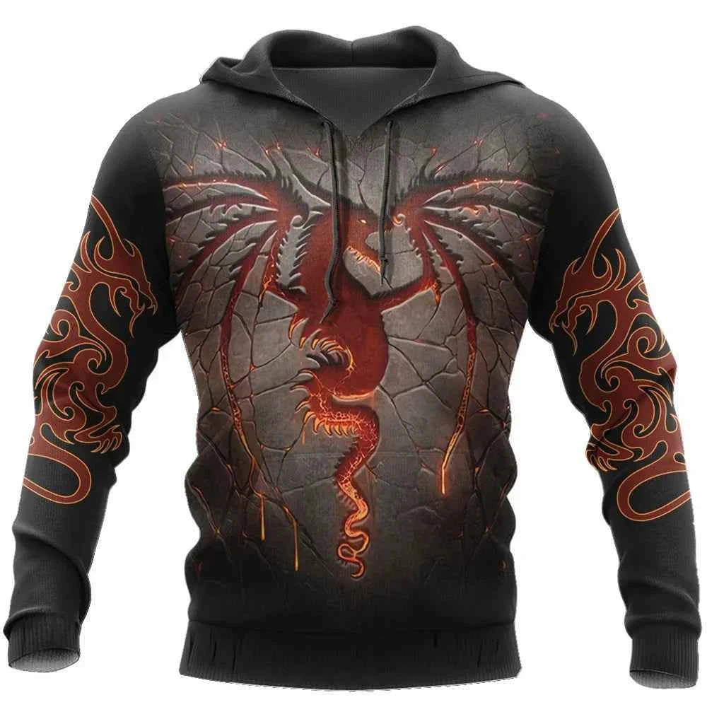 Chinese Dragon Printed Men's Hoodie Fashion- So many choices 2