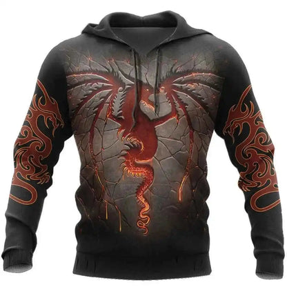 Chinese Dragon Printed Men's Hoodie Fashion- So many choices 2 - Pedlar's Attic