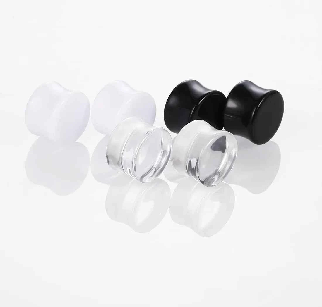 NEW 2Pcs Ear Plugs Tunnels Acrylic - Pedlar's Attic