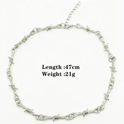 Thorns of the Untamed — Barbed Wire Gothic Choker