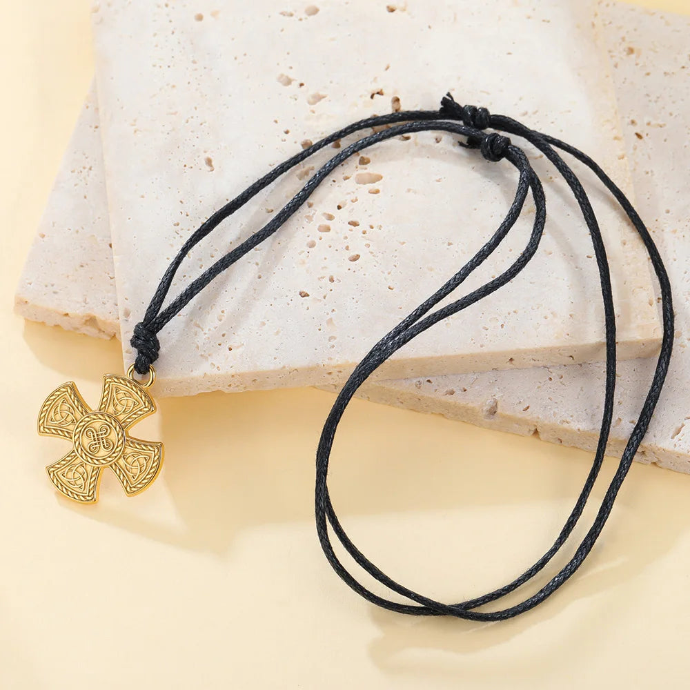 The Covenant Knot — Celtic Triquetra Cross Necklace