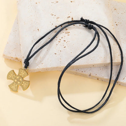 The Covenant Knot — Celtic Triquetra Cross Necklace