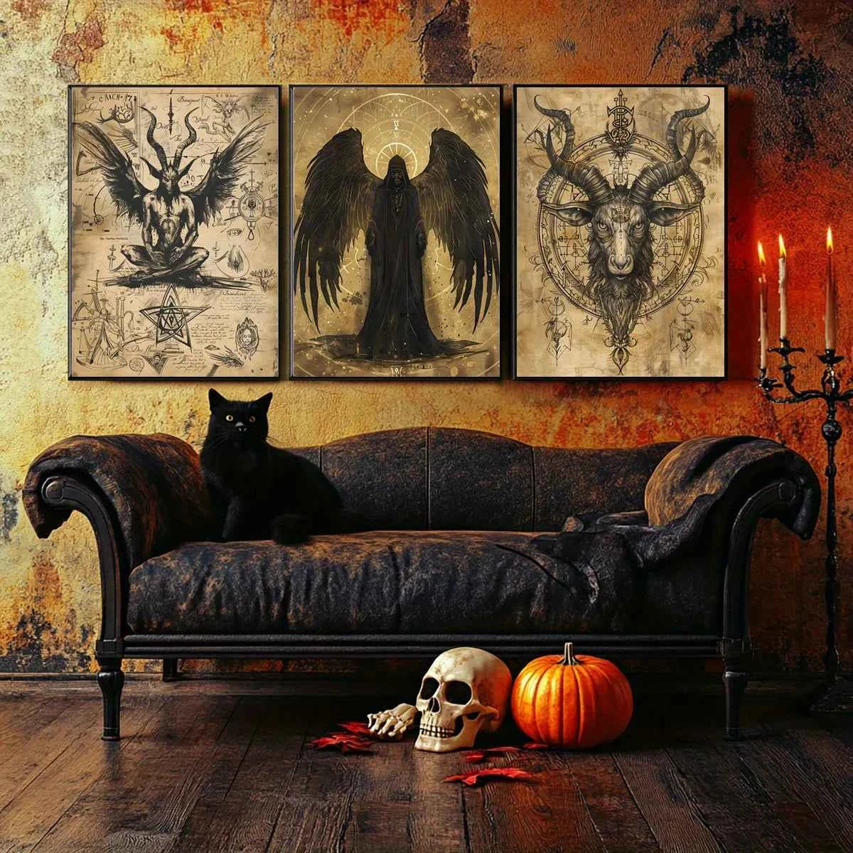 Frameless Gothic Wall Art