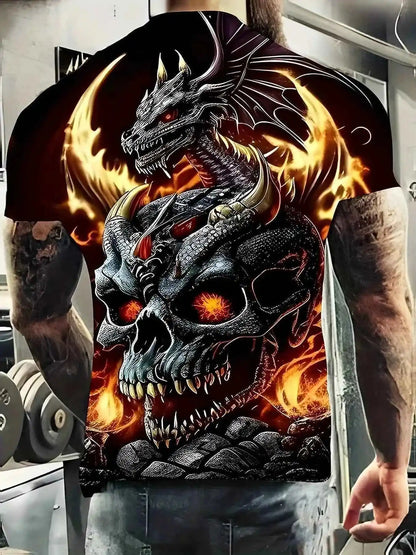 Dragon Print T-shirt 3 - Pedlar's Attic