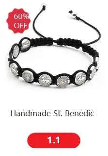 Handmade St. Benedict Medal Bracelet
