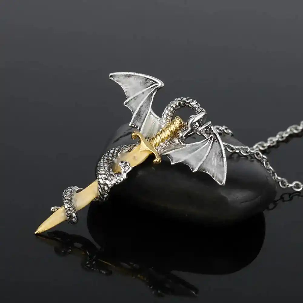 Luminous Alloy Dragon Pendant Glowing Necklace - Pedlar's Attic