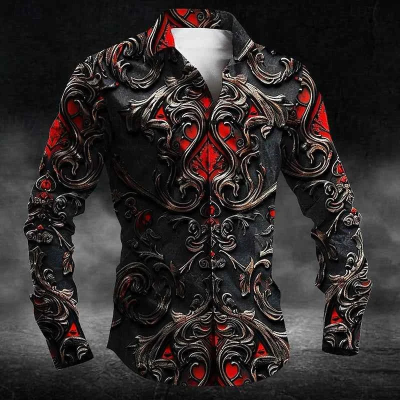 Fashion Men's Button Shirt Long Sleeve