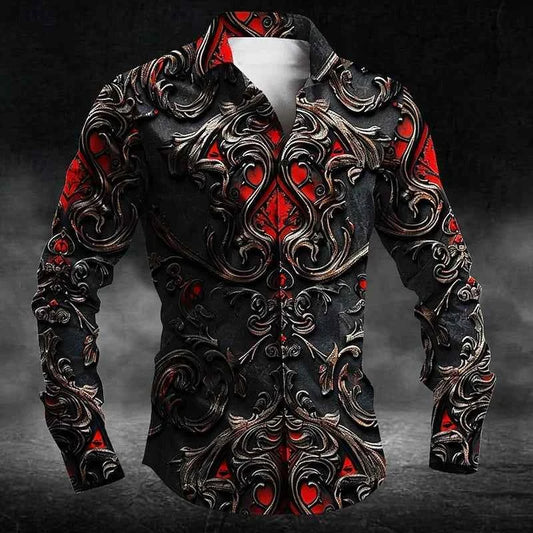Fashion Men's Button Shirt Long Sleeve
