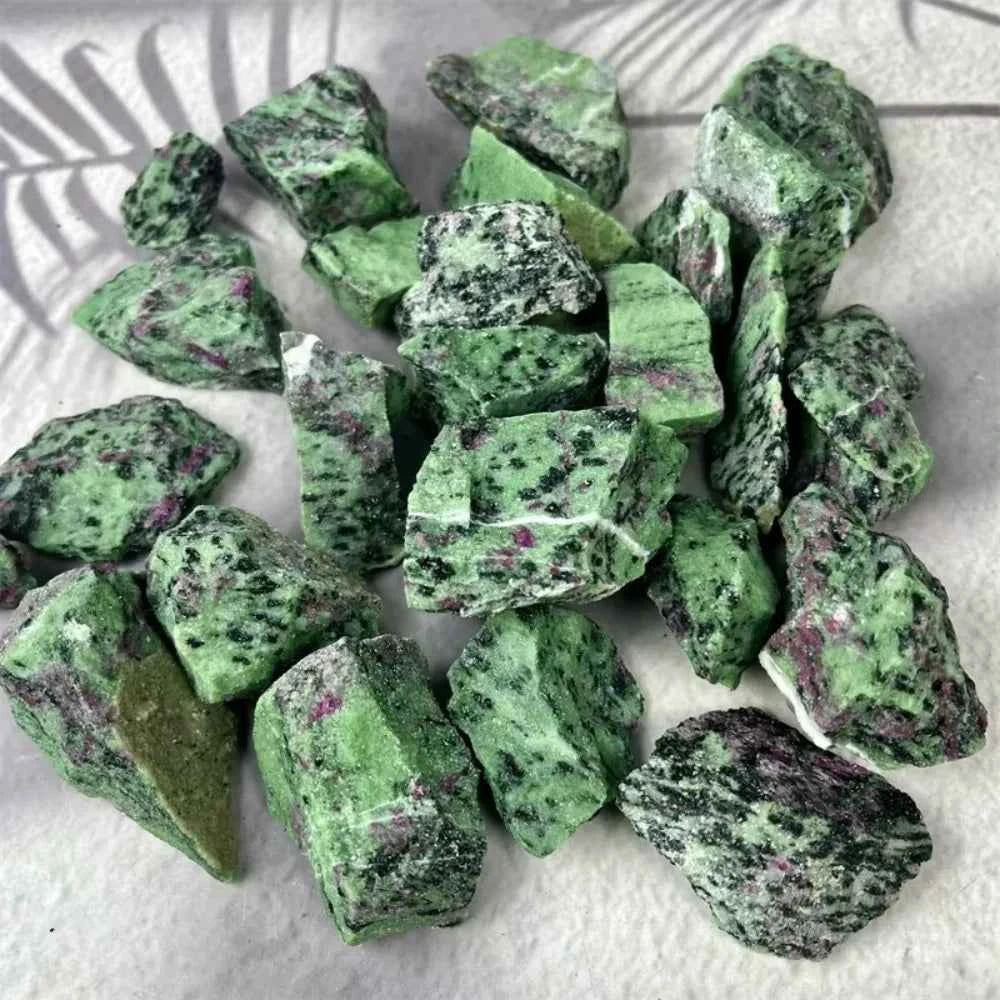 Natural Ruby Zoisite Red Green Treasure Raw Stones