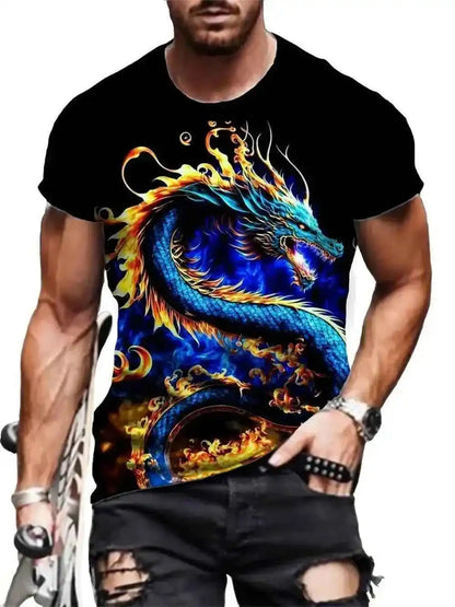 Dragon Print T-shirt 3 - Pedlar's Attic