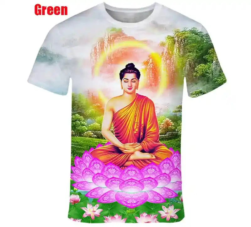 The Enlightened Path – Buddha Shakyamuni 3D Print Tee