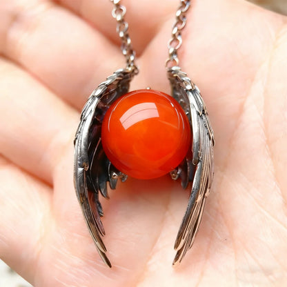 The New Ghost Wing Crystal Retro Necklace Is Fashionable, Unique and Personalized. It Is An Aged Pendant and A Pendant Accessory