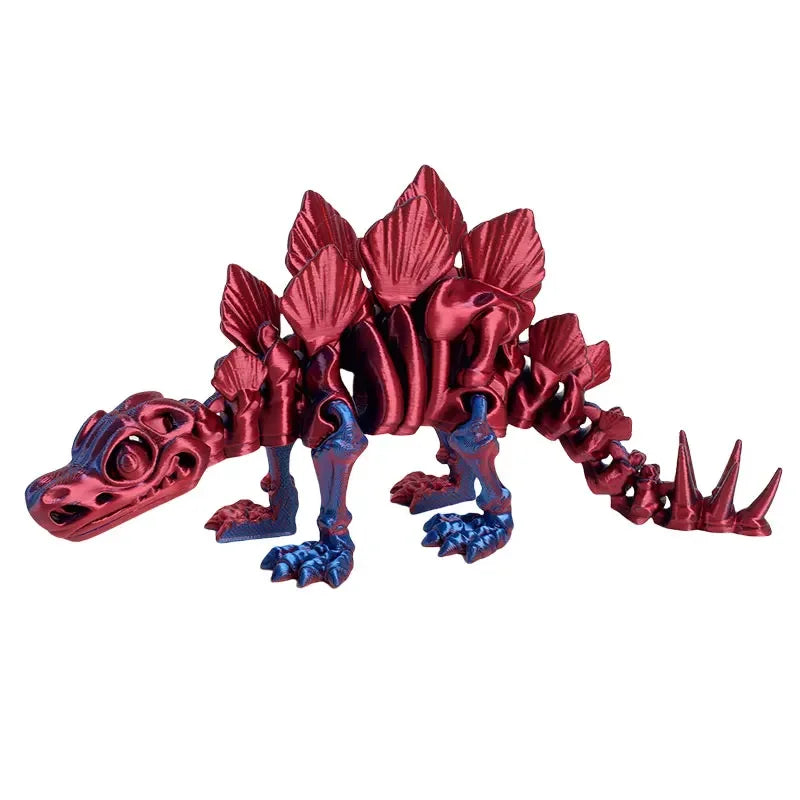 3D Printed Dragon Dinosaur Model Joints Can Move Freely Desktop Craft Ornament Gifts for Kids For Landscaping Decoration
