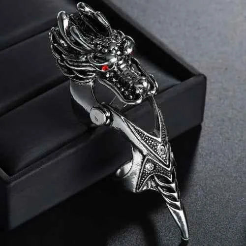 Dragon Eagle Skull Joint Knuckle Full Finger Claw Ring