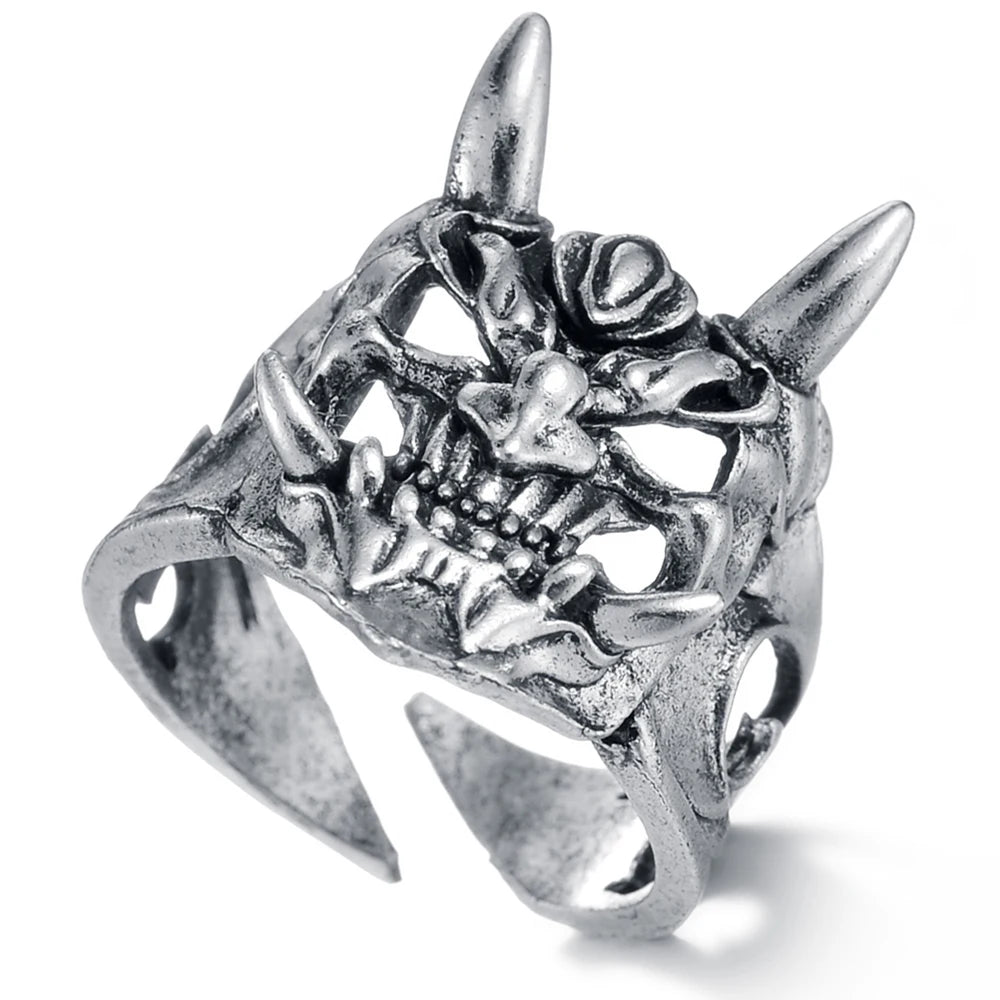 The Drawer Knows — Skull, Dragon & Snake Adjustable Rings - Pedlar's Attic