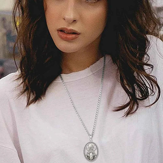 Triple Moon Goddess Hecate Pendant Neck Chain