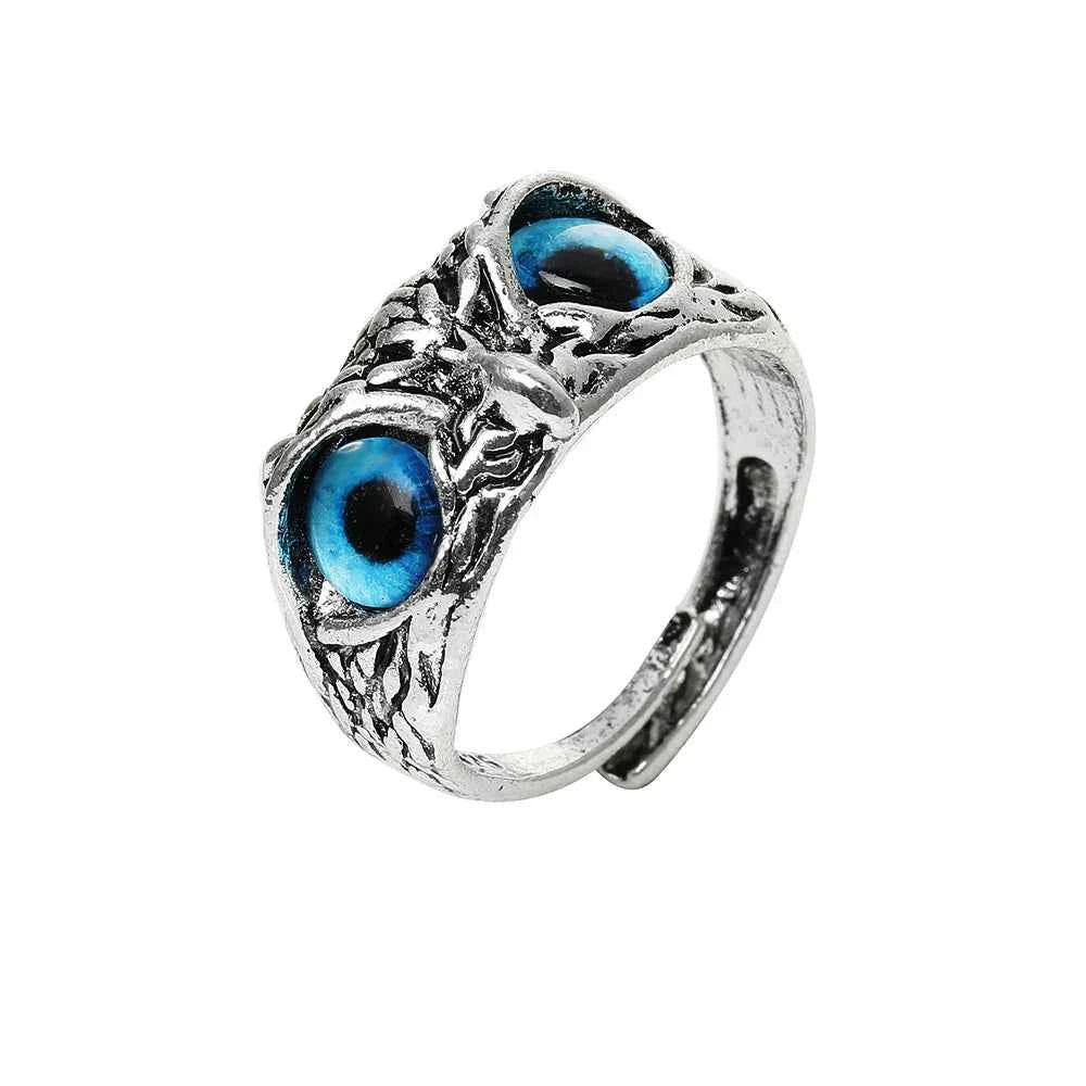 Owl Charm Ring - Vintage Gothic Jewelry for Men & Women - Cute Animal Design for Youth Gifts - Pedlar's Attic
