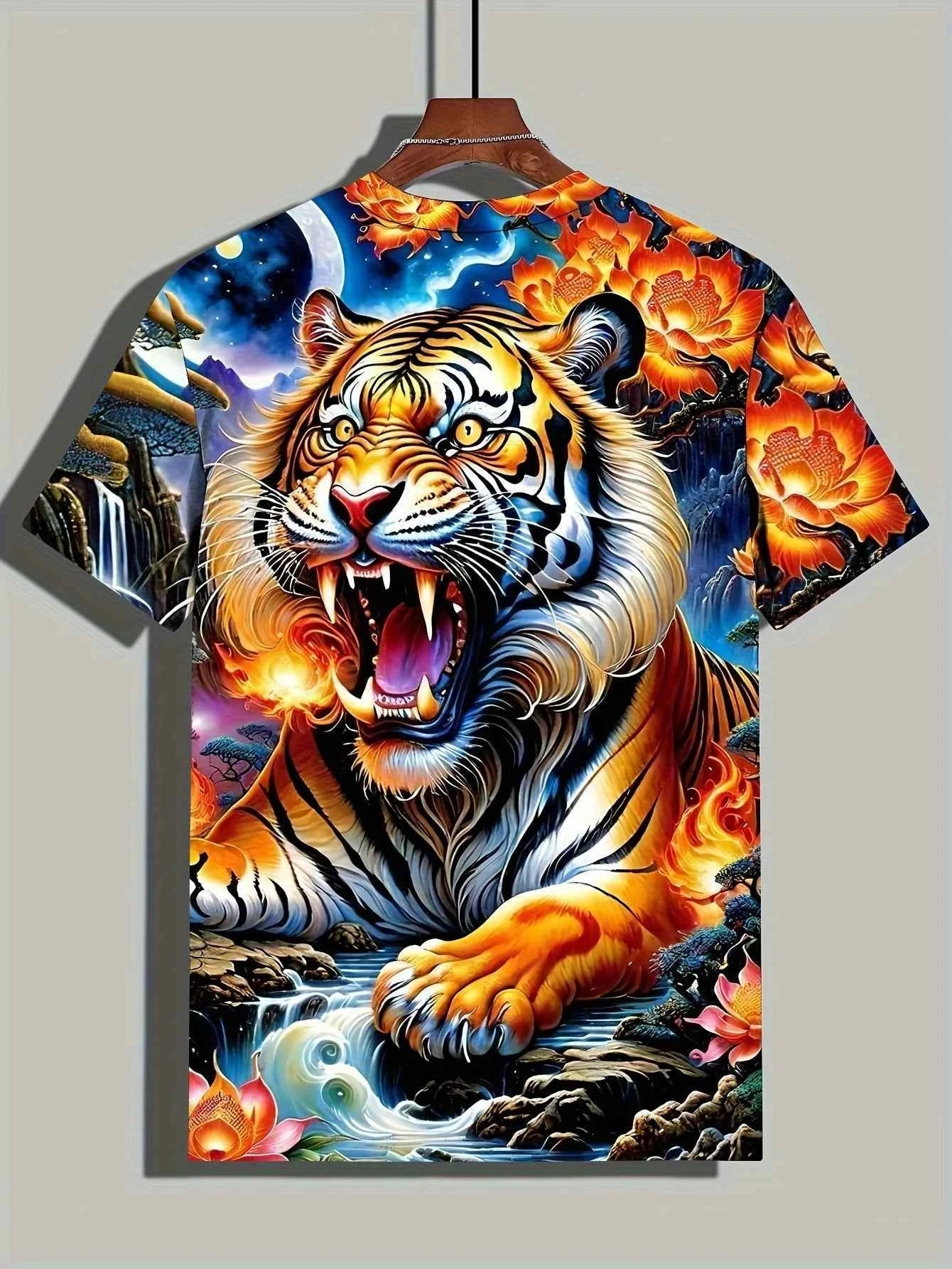 Tiger Print T-Shirt 3D