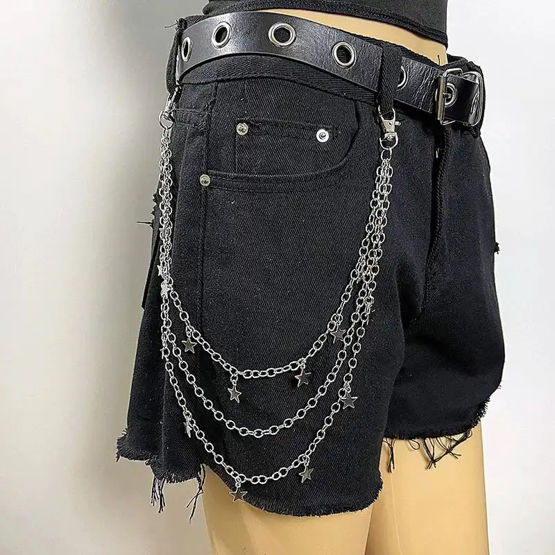 The Chain Between the Loops — Gothic Punk Belt Loop Wallet Chain