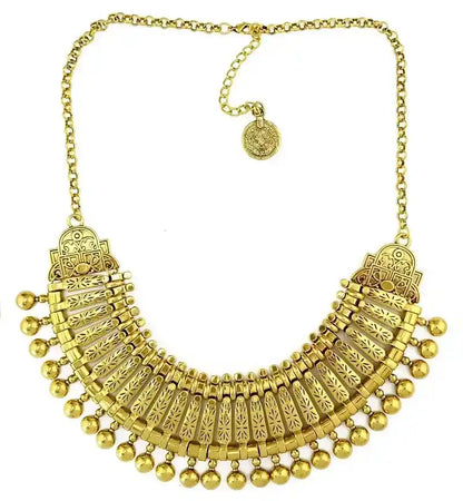 The Wanderer's Collar – Tibetan Boho Statement Necklace