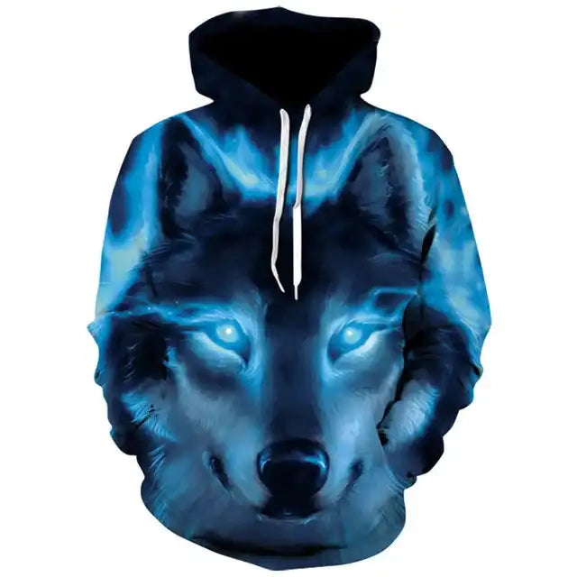 The Wolf Doesn't Explain Itself — 3D Wolf Oversized Hoodie
