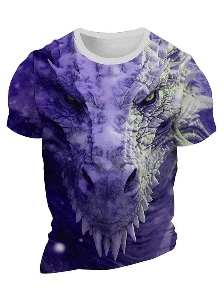 Men's T-shirts 3D dragon prints