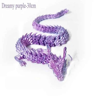3D Printed Conjoined Dragon Ornaments Movable Cartoon Creative Dragon Plants rockery Fish Tank Landscaping Decoration 30cm - Pedlar's Attic