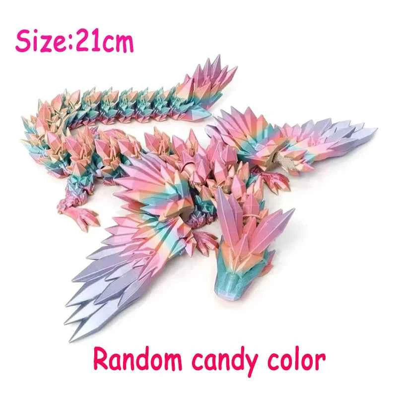 3D Printed Animals Toy Multi-joint Movable Dinosaur Snake Fidget Toy Adults Autism Stress Relief Toys Desktable Decor Kids Gift