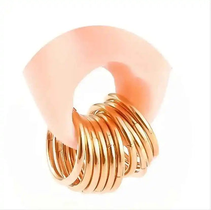 5pcs Punk Stainless Steel Piercing Creative Earrings - Pedlar's Attic