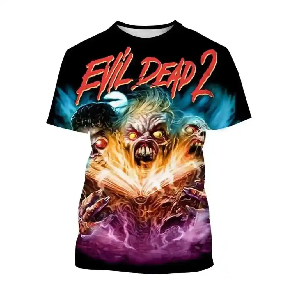 Deadite Rising – Evil Dead 3D Horror Print Tee