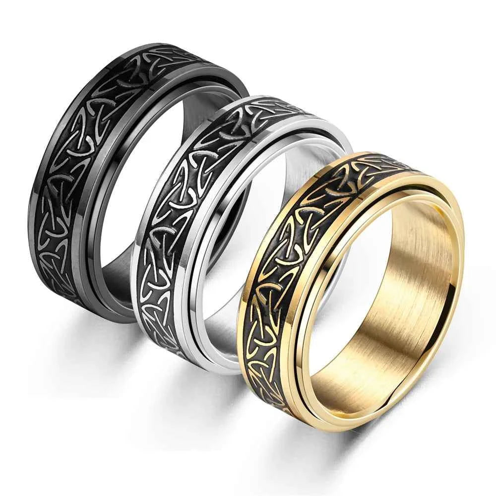 Viking Celtic Knot Rune Rings