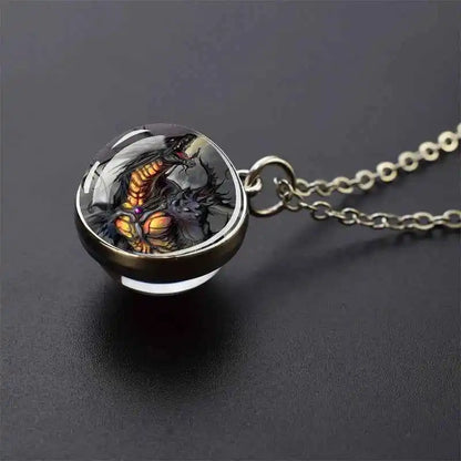 Dragon Glass Ball Pendant - Pedlar's Attic