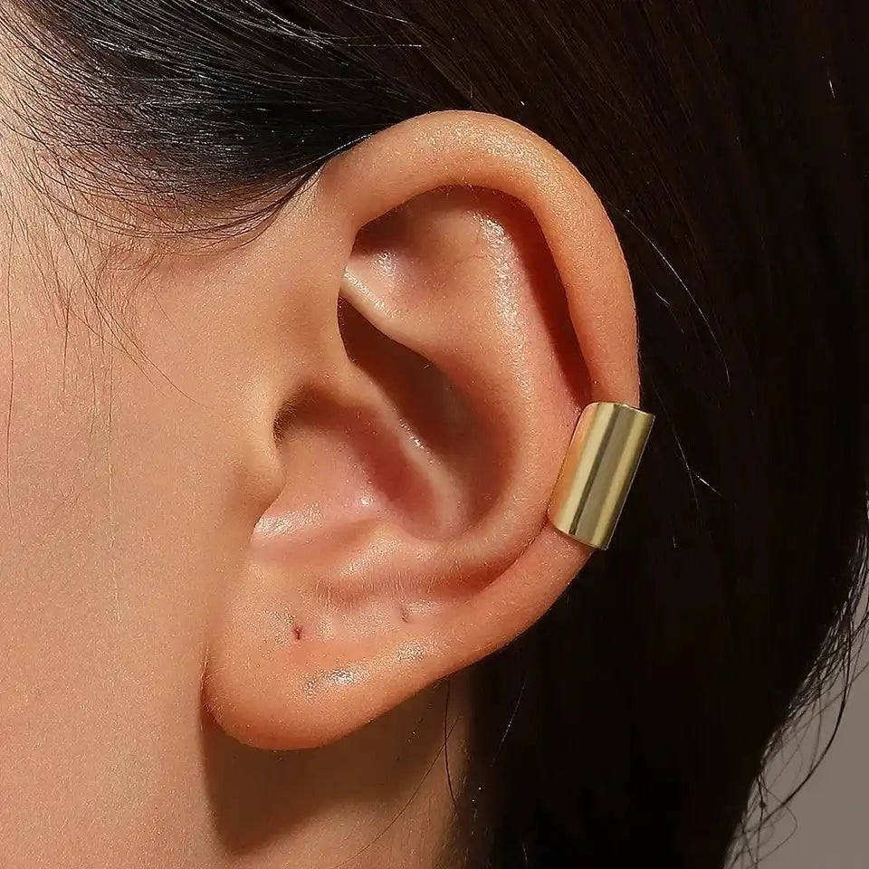 The Architecture of Defiance — Gothic Long Tube Clip Earrings
